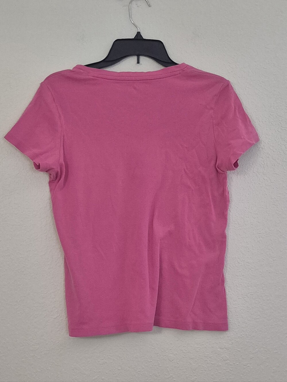St. John's Bay Pink V-Neck Short Sleeve Tee - Picture 2 of 2